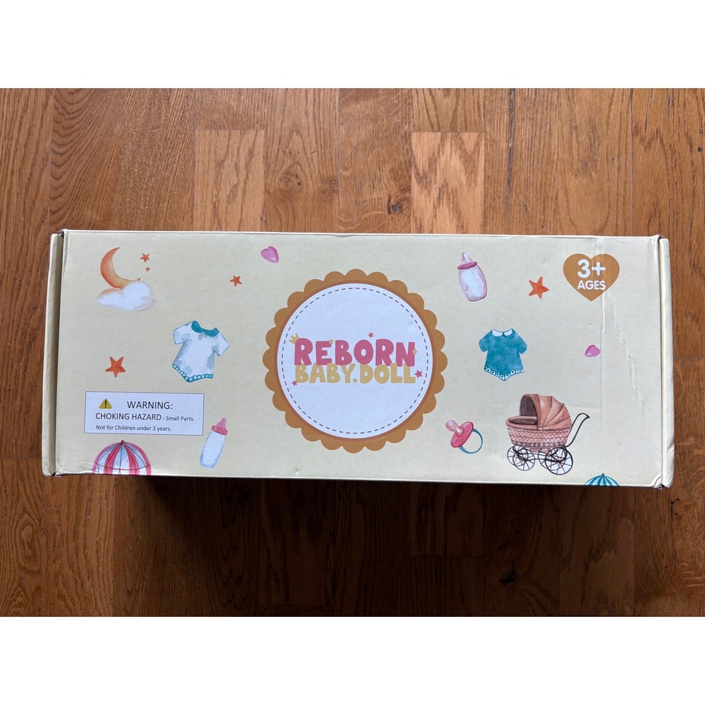 Reborn Baby Doll Realistic Sleeping Newborn Vinyl Nursery Set w/ Accessories NEW